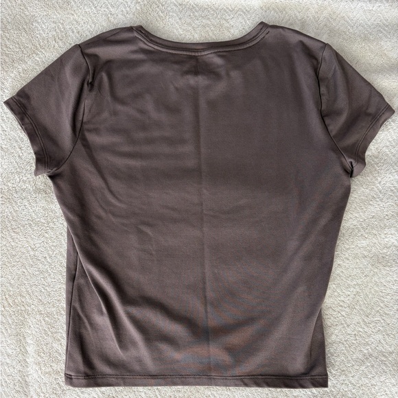 Hollister Brown Short Sleeve Crewneck Top - Picture 2 of 3